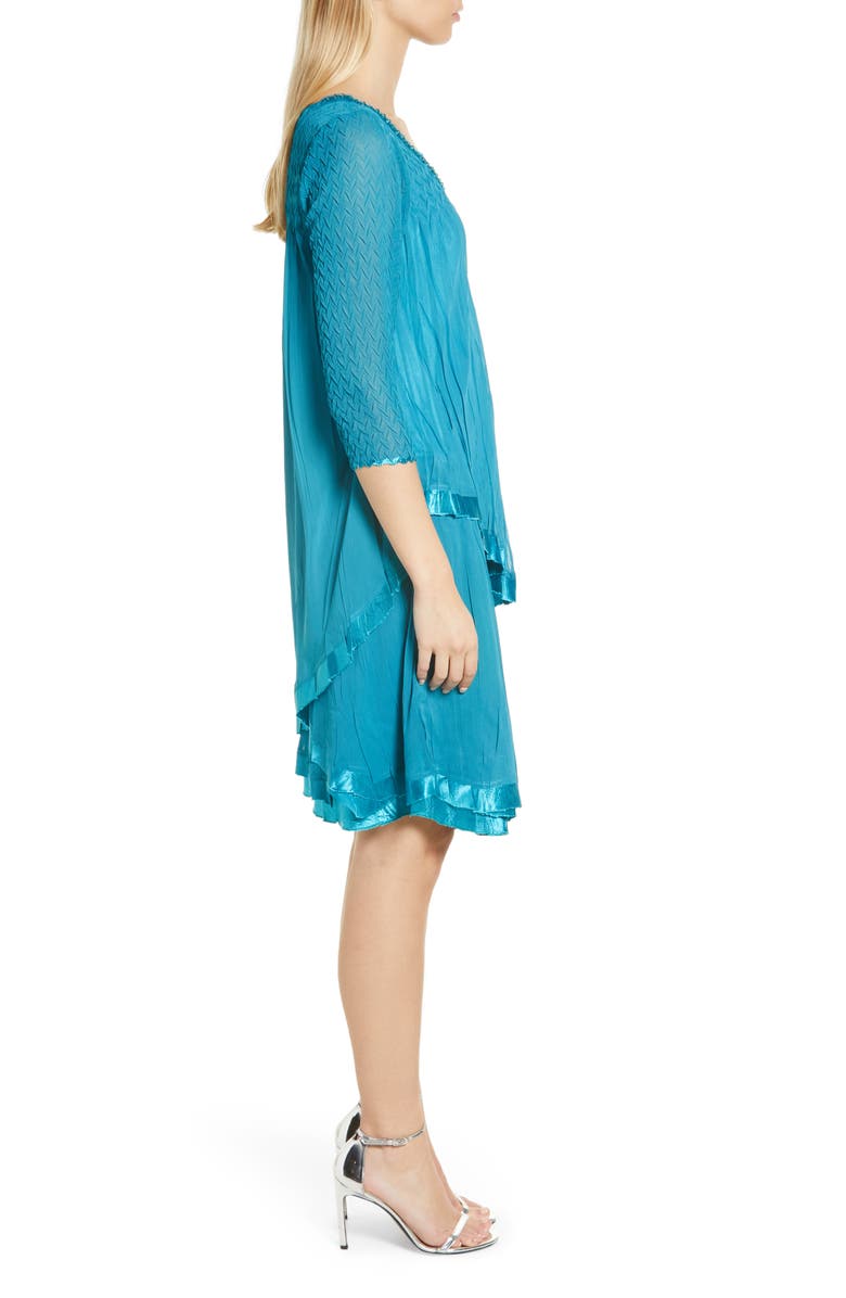 Komarov Layered Chiffon Dress, Alternate, color,