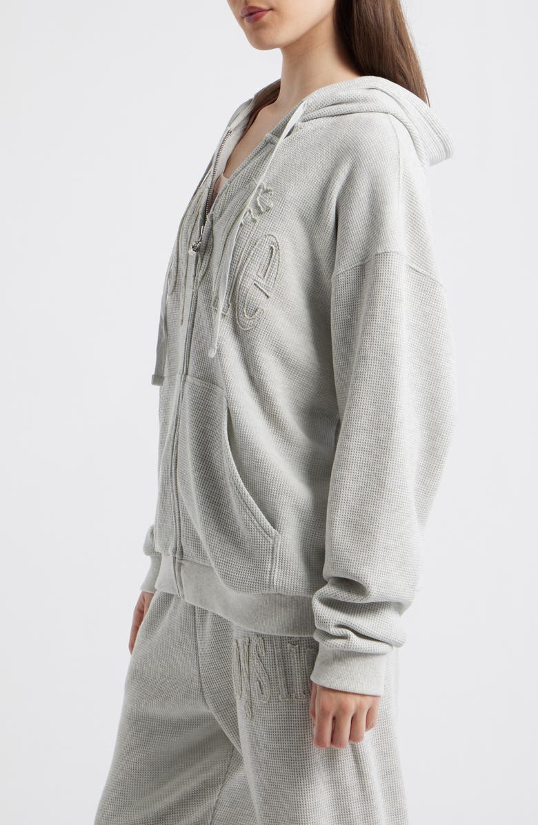 BOYS LIE <p>Grey Area Thermal Zip Sweatshirt</p>, Alternate, color, Heather Grey