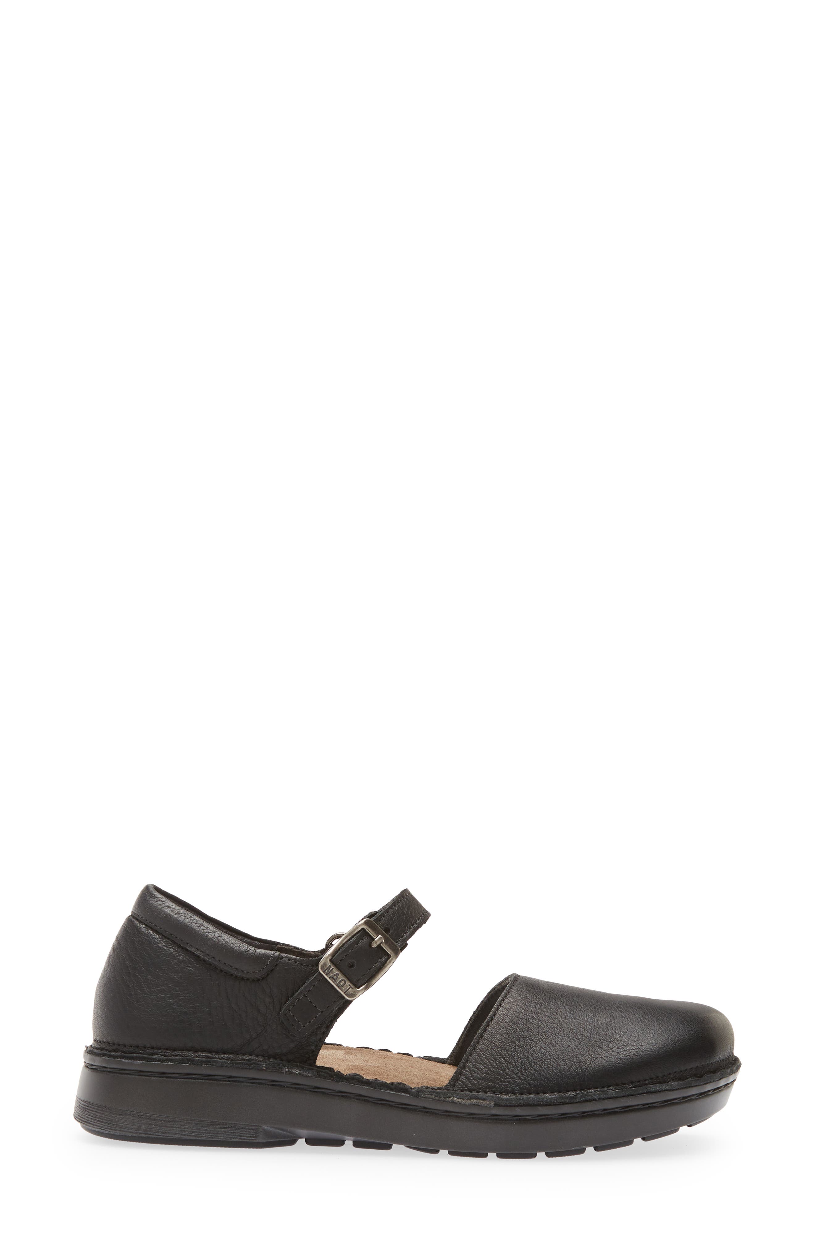 Naot Catania Mary Jane Flat, Alternate, color, Soft Black Leather