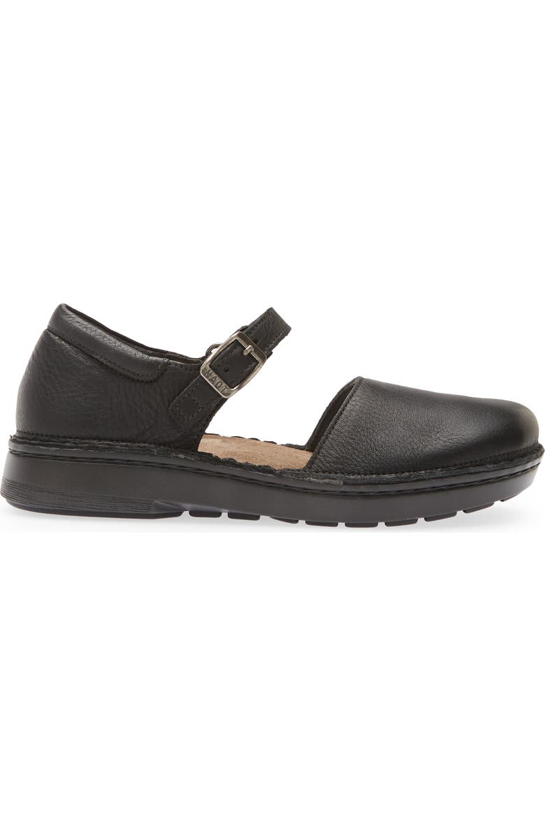 Naot Catania Mary Jane Flat, Alternate, color, Soft Black Leather