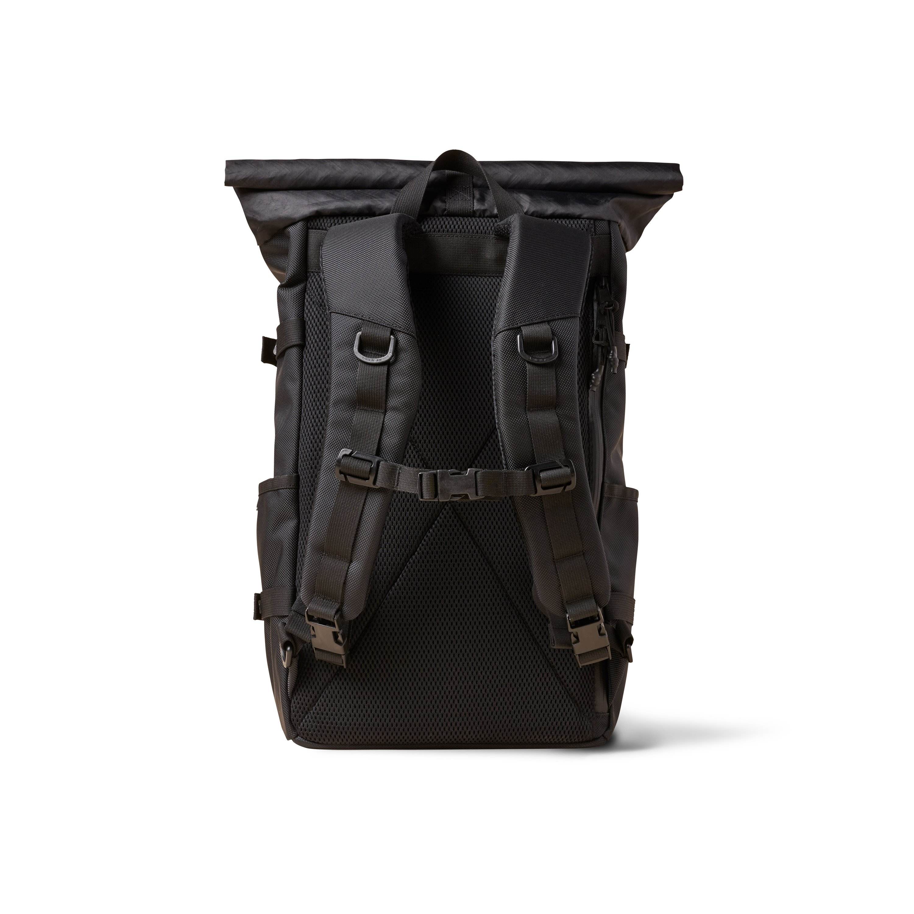 The Brown Buffalo Rolltop Backpack, Alternate, color, Balistic-Black