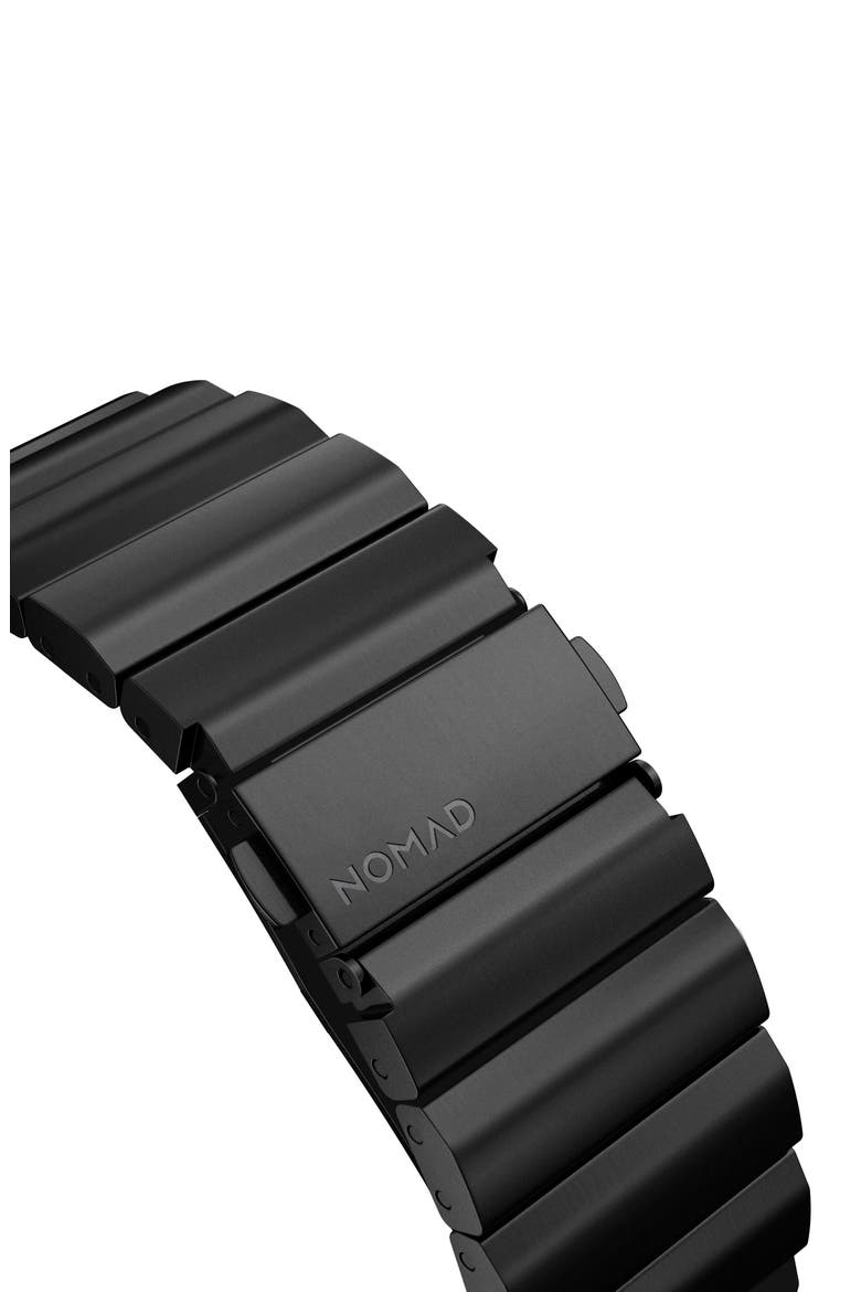 Stainless Steel Apple Watch® Strap, Alternate, color, BLACK