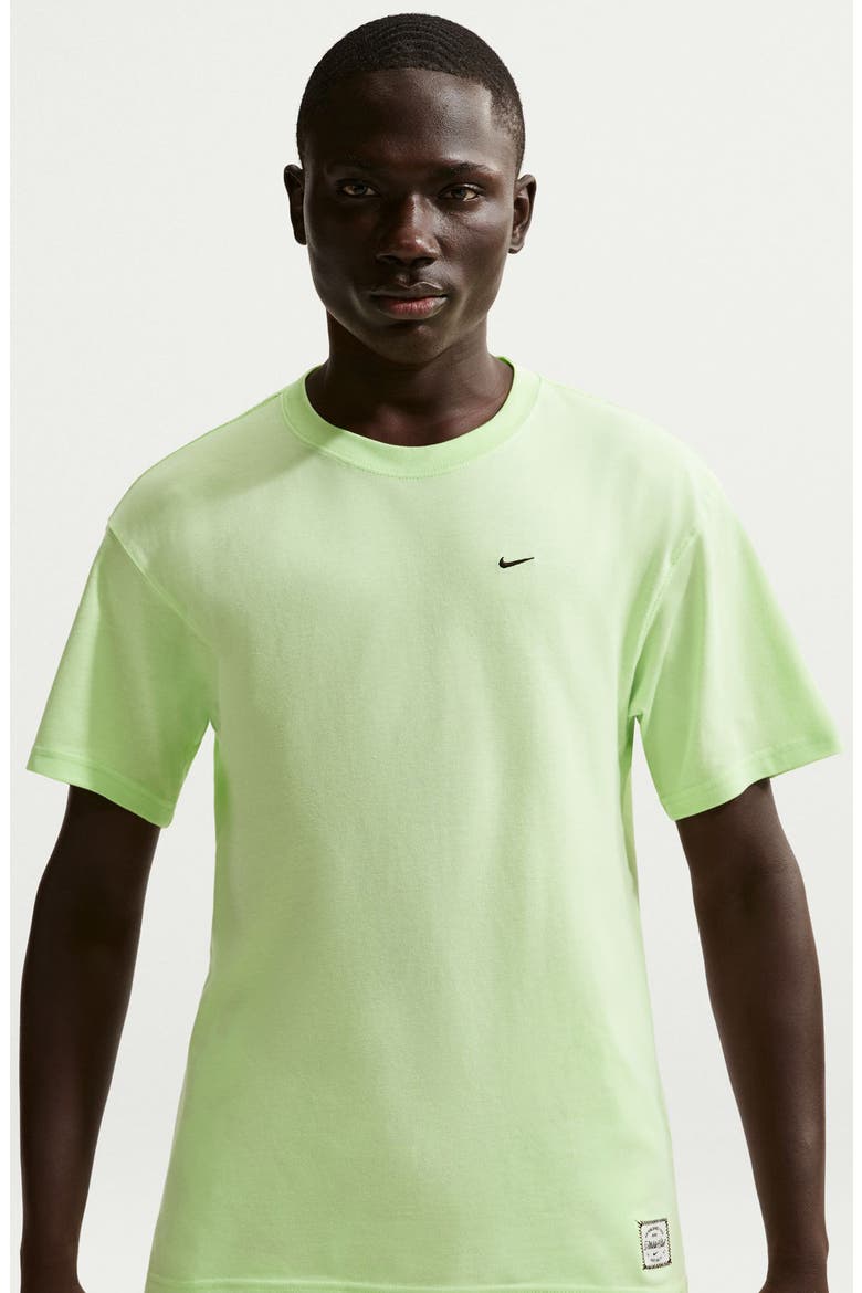 Crewneck Short Sleeve T-Shirt, Alternate, color, LIGHT LIQUID LIME