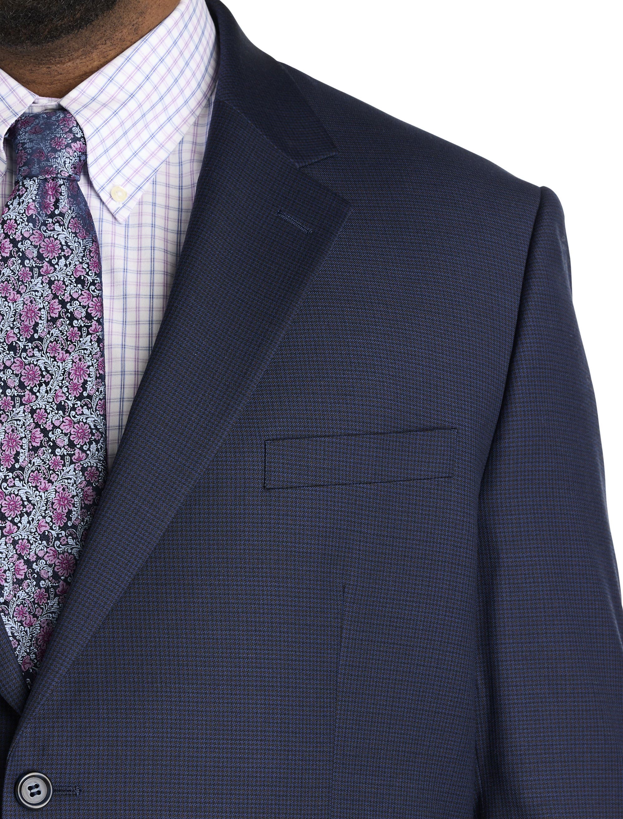 Big & Tall Mini Neat Suit Jacket - image 2
