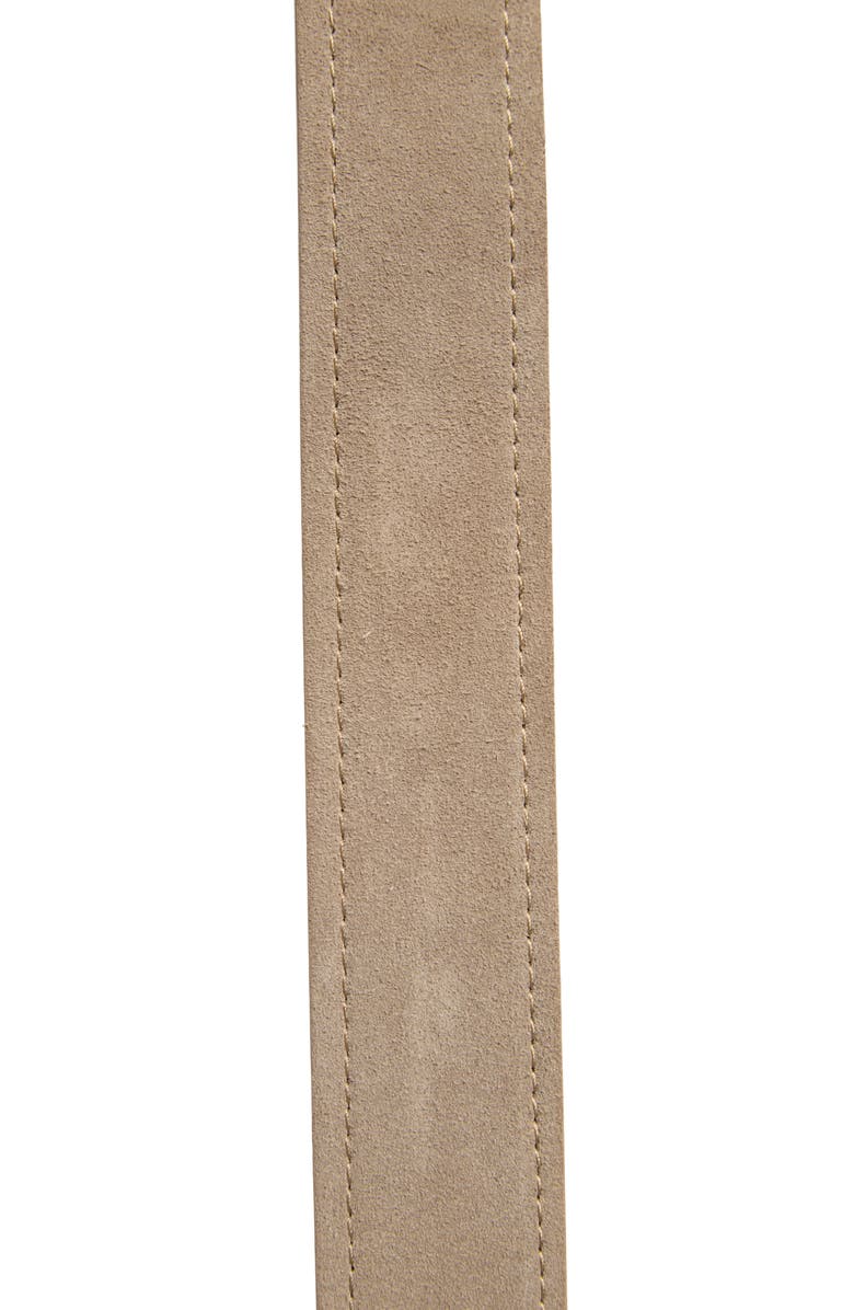 NORDSTROM RACK Zion Suede Belt, Alternate, color, Taupe
