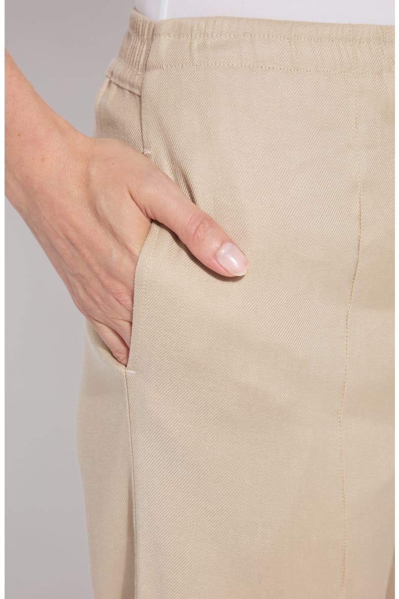 Nixie Drawstring Linen Blend Wide Leg Pants, Alternate, color, LINEN