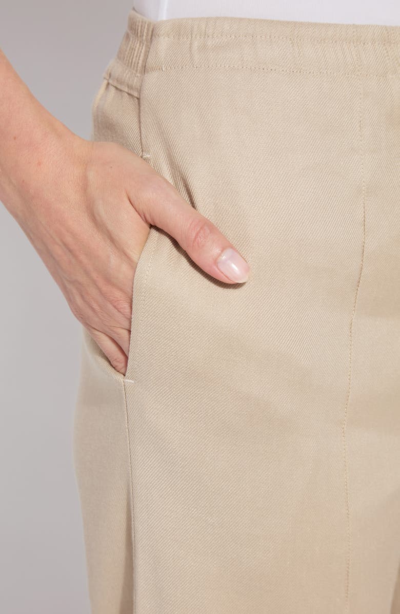 Lysse Nixie Drawstring Linen Blend Wide Leg Pants, Alternate, color, Linen