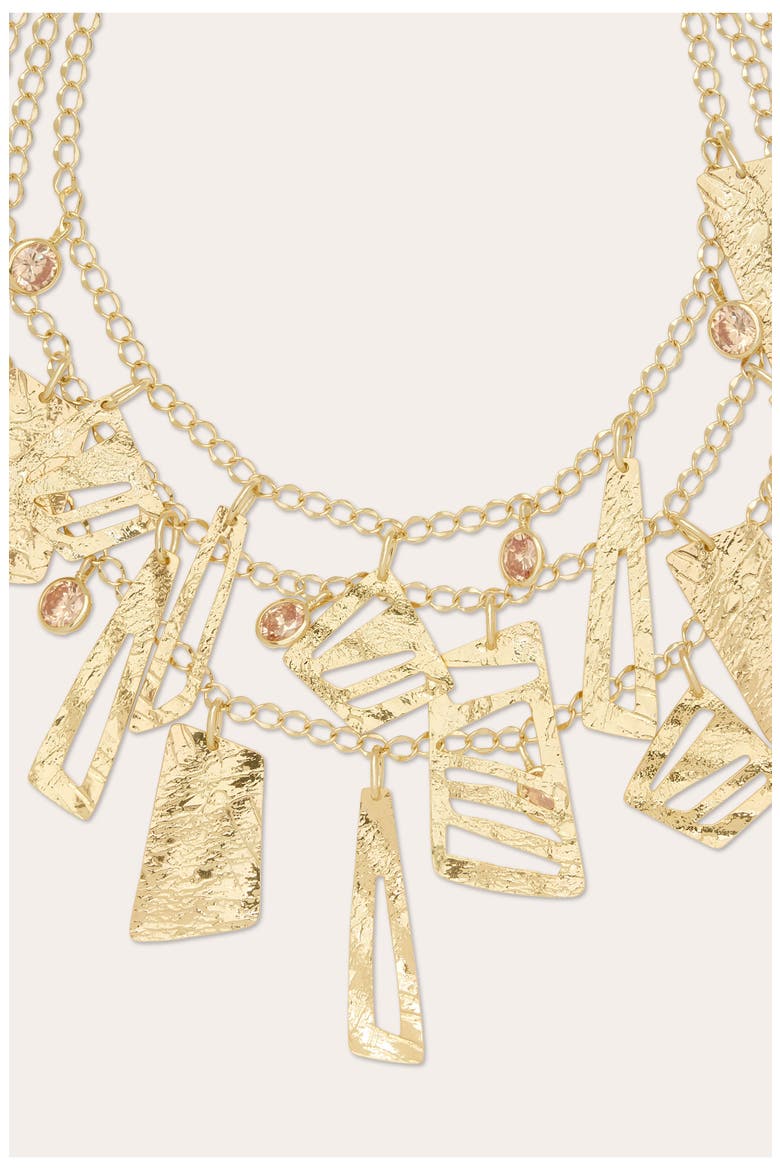 Elina Multistrand Necklace, Alternate, color, GOLD