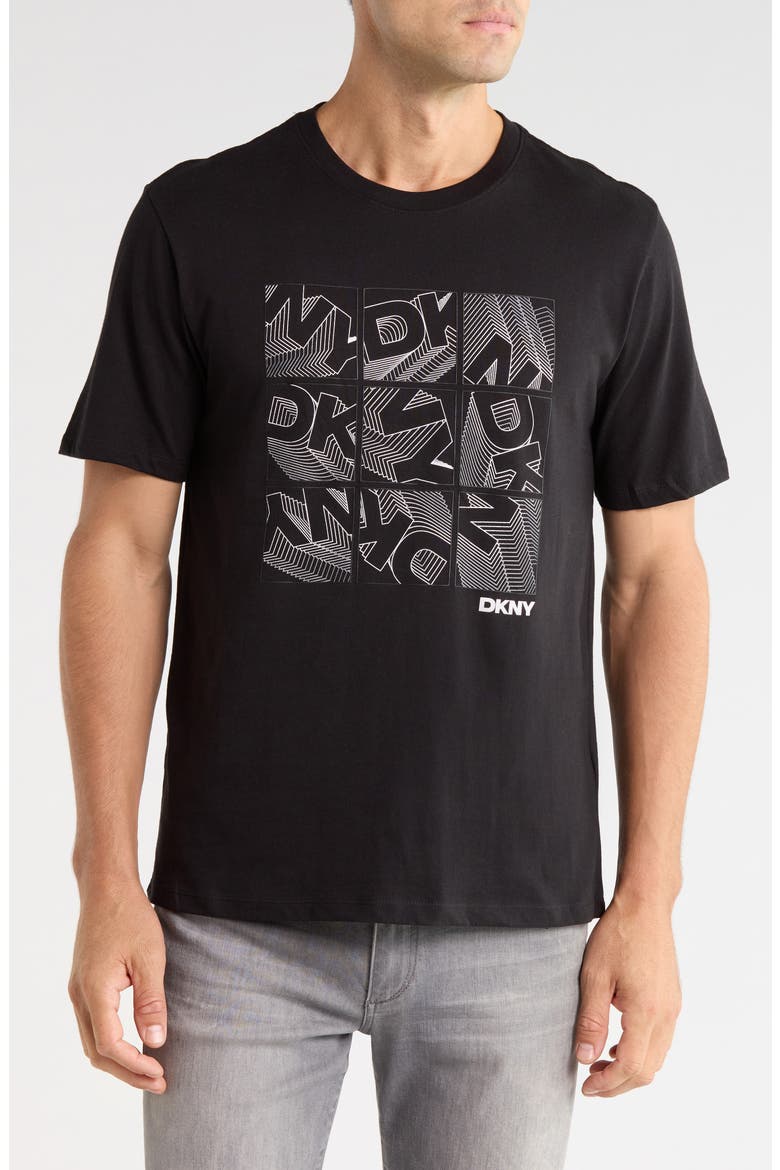 Boucing Box Graphic T-Shirt, Main, color, BLACK