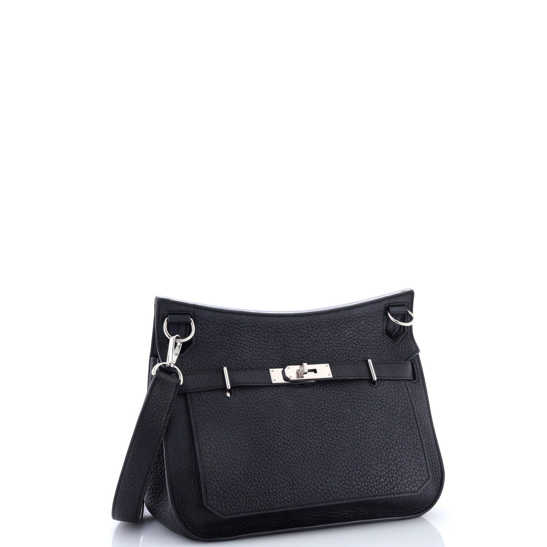 Pre-Owned Hermes Jypsiere Bag Clemence 28, Alternate, color, Noir