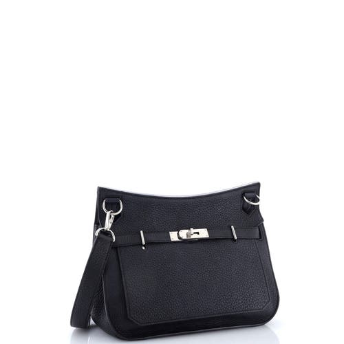 Pre-owned Hermes Hermes Jypsiere Bag Clemence 28 In Black