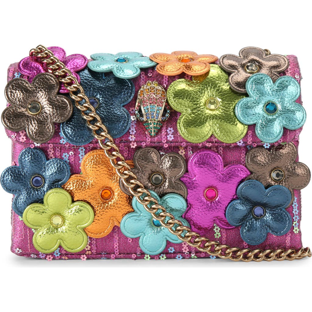 Kurt Geiger London Medium Kensington Daisy Convertible Shoulder Bag In Open Pink