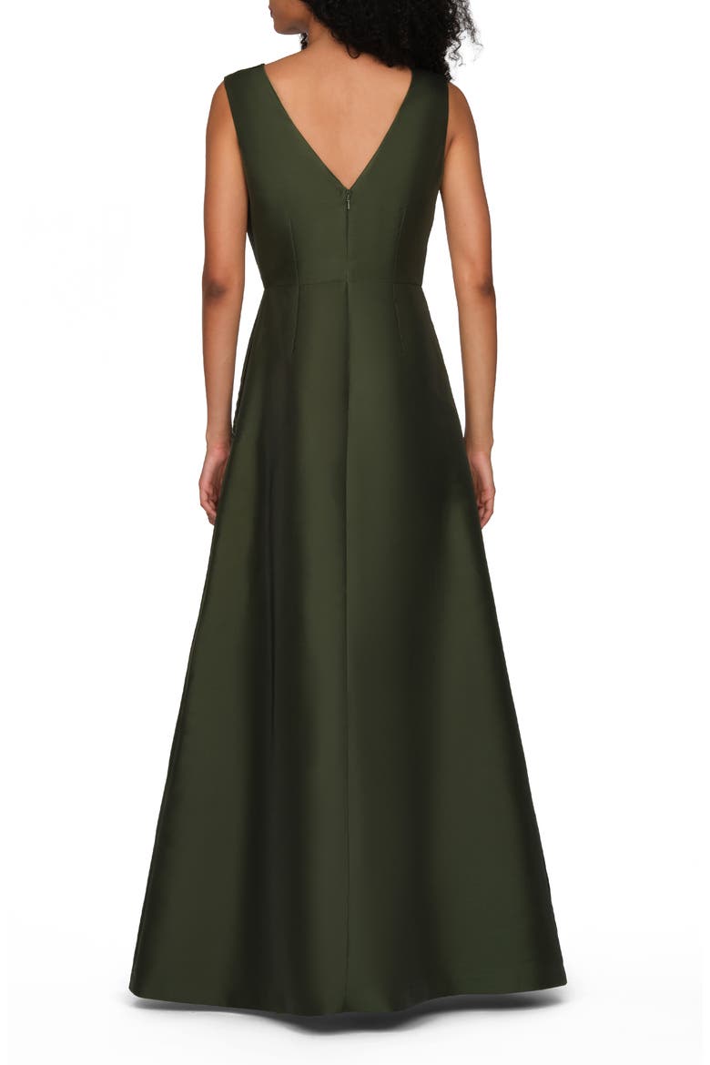 Charlene Embellished Taffeta Gown, Alternate, color, FOREST ELF