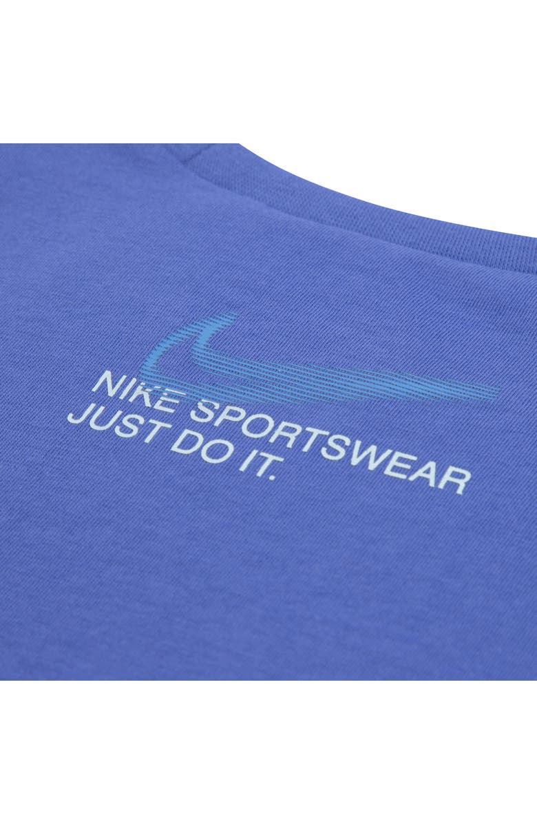 Nike Club Brand Energy Graphic T-Shirt & Shorts Set, Alternate, color, Comet Blue
