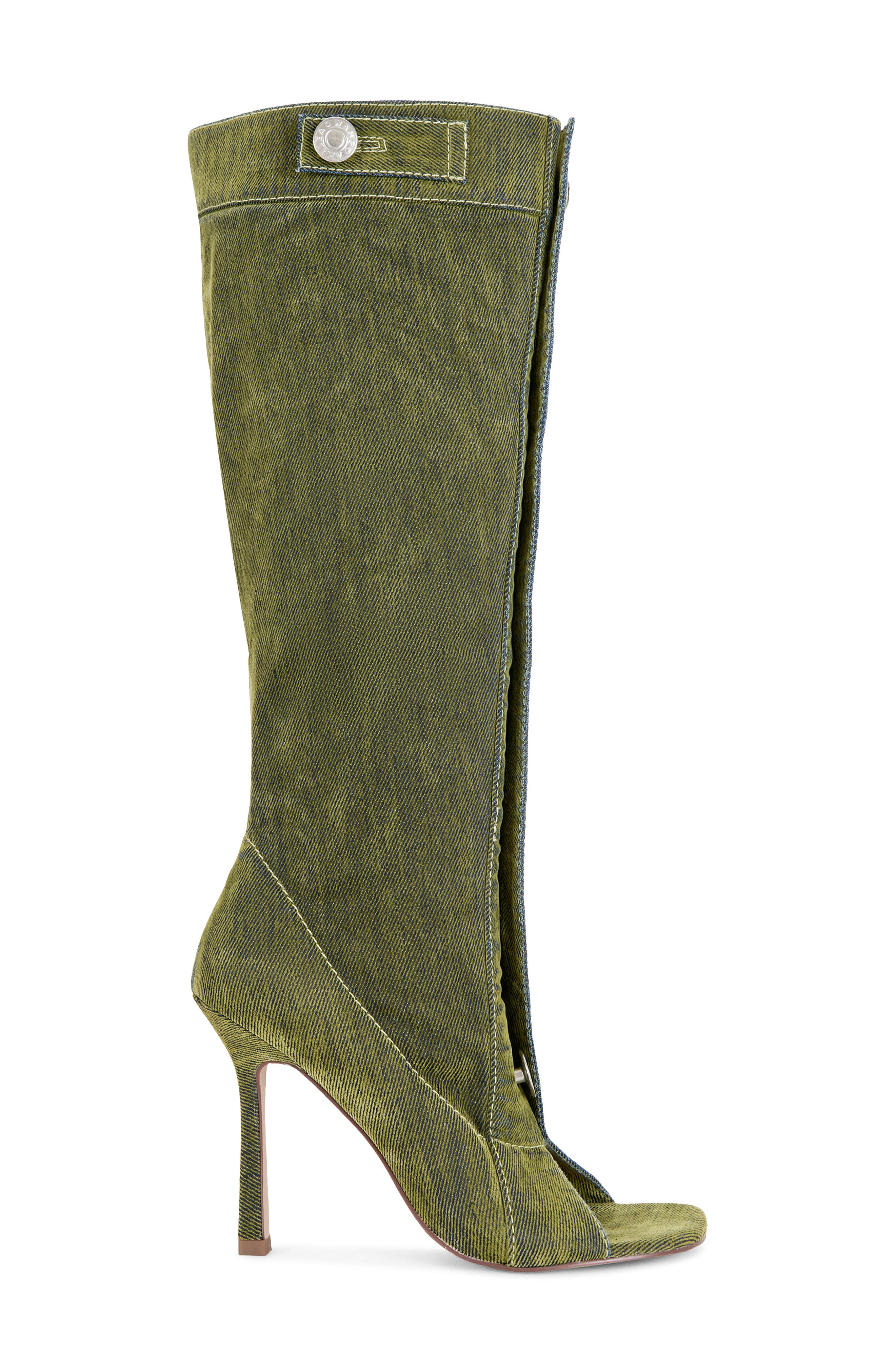 AZALEA WANG Kazuki Peep Toe Stiletto Boot, Alternate, color, 