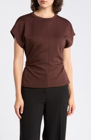 Gemma + Jane Structured Cap Sleeve Top