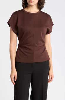 Structured Cap Sleeve Top