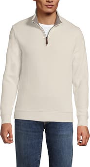Lands' End Bedford Rib Quarter Zip Pullover Sweater