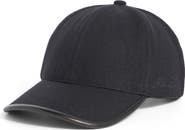 Brooks Brothers Wool & Leather Adjustable Baseball Cap