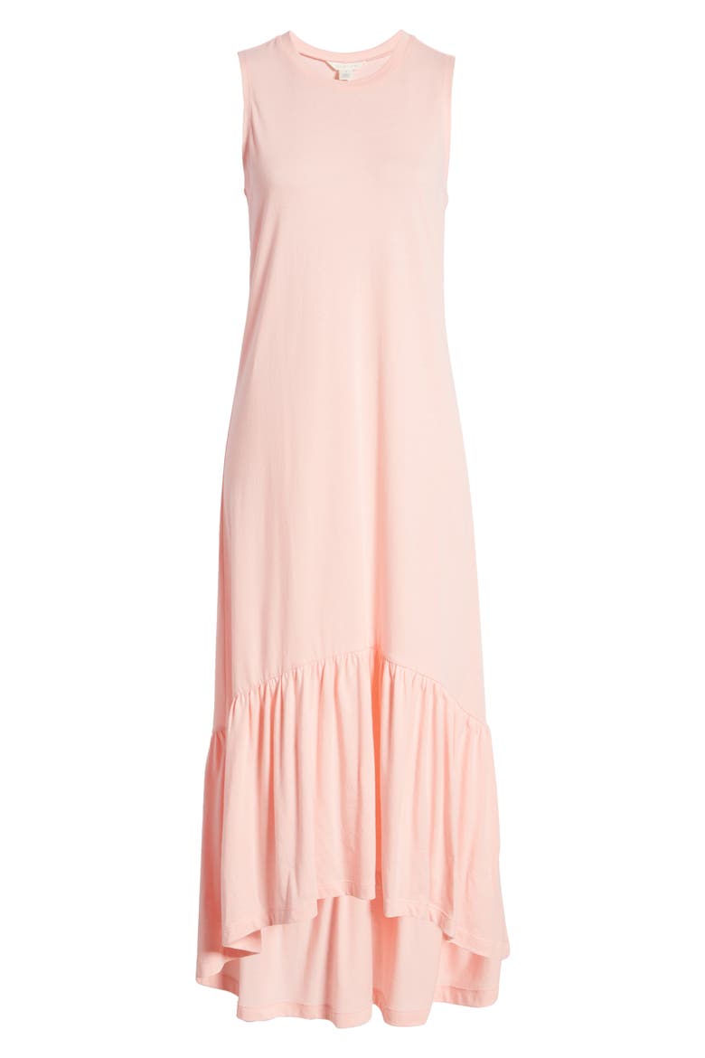 Sleeveless High-Low Dress, Alternate, color, PINK IRIS