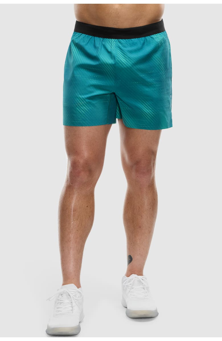 Peloton 5 In Lined Bonded Run Short, Printed, Main, color, Twinkling Rays