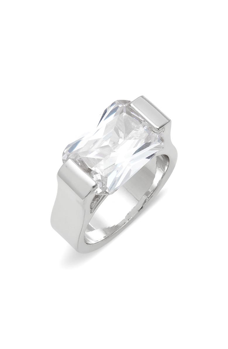 Nordstrom Floating Octagon Cubic Zirconia Ring, Main, color, 