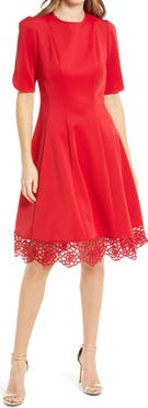 Julia Jordan Donna Ricco Tulip Fit & Flare Dress