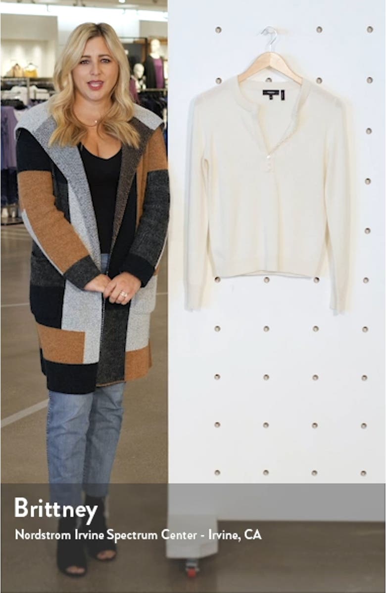 Cashmere Henley Sweater, sales video thumbnail