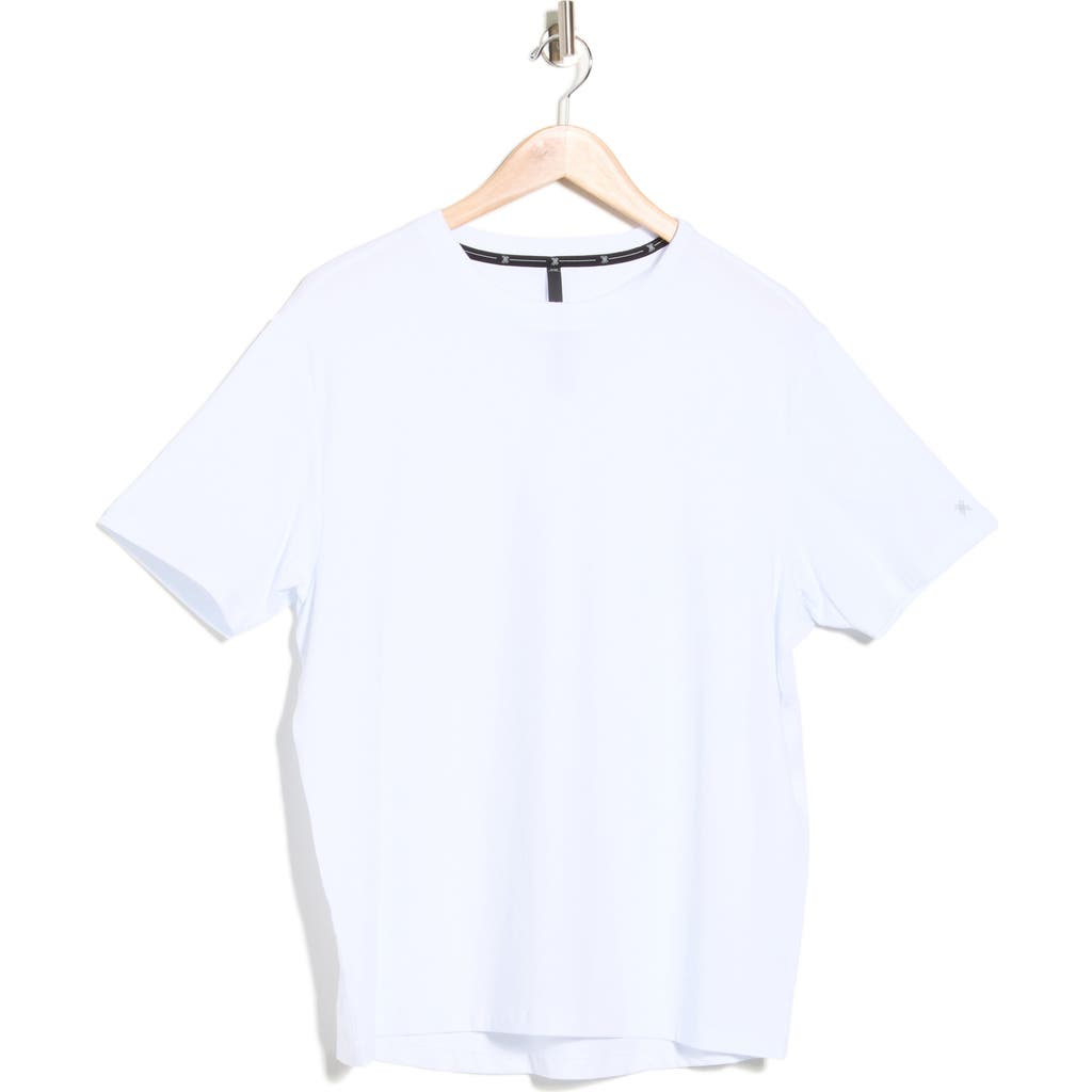 Kenneth Cole Stretch Cotton Activewear T-shirt In White