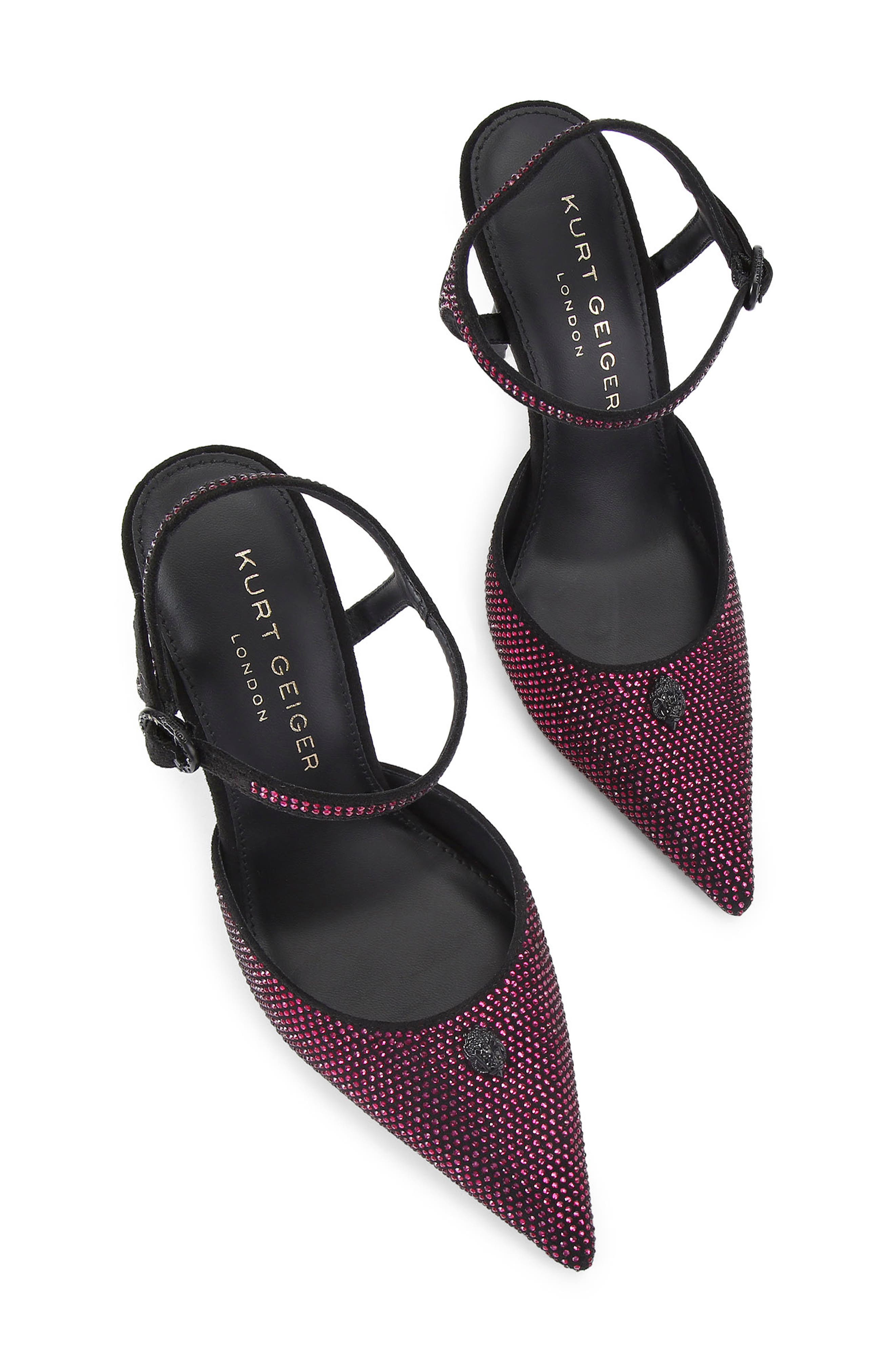 Kurt Geiger London Eagle Point Ankle Strap Pump, Alternate, color, Open Pink