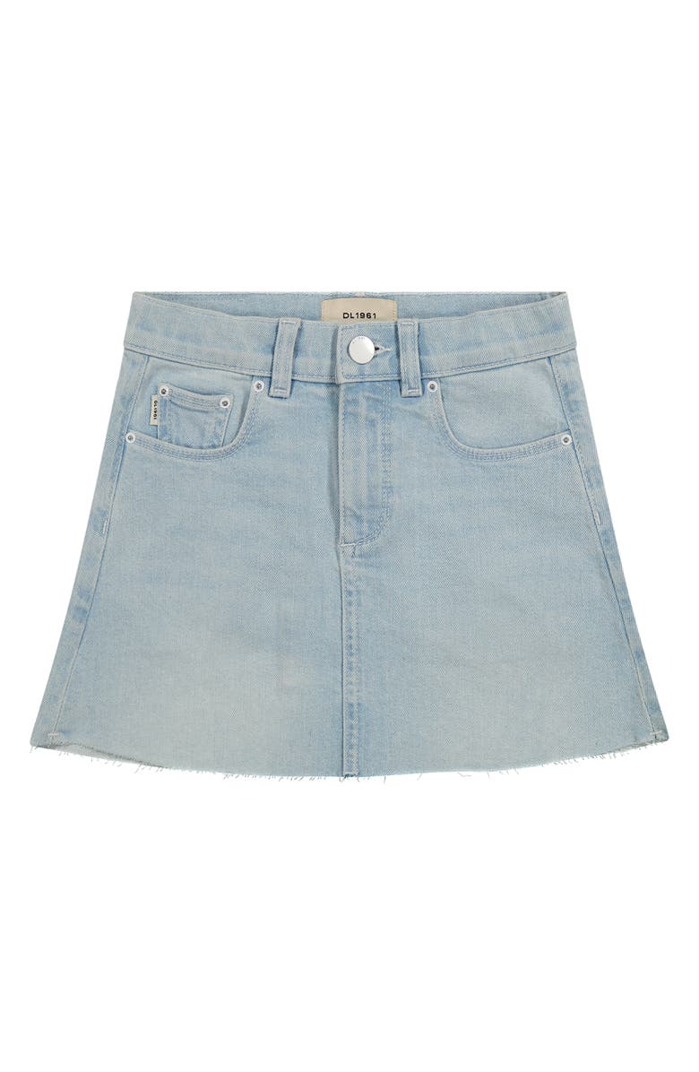 DL1961 Kids' Jenny Raw Hem Denim Miniskirt, Main, color, 