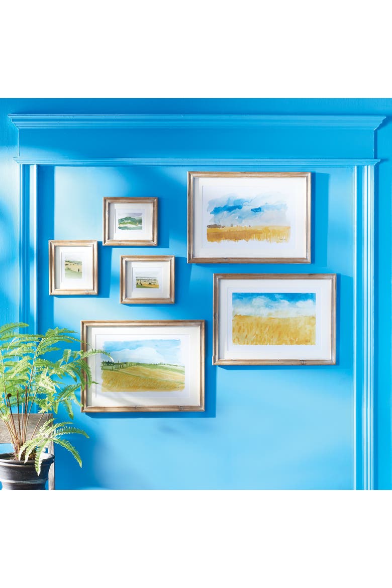 European Landscape Prints Set of 3, Alternate, color, White