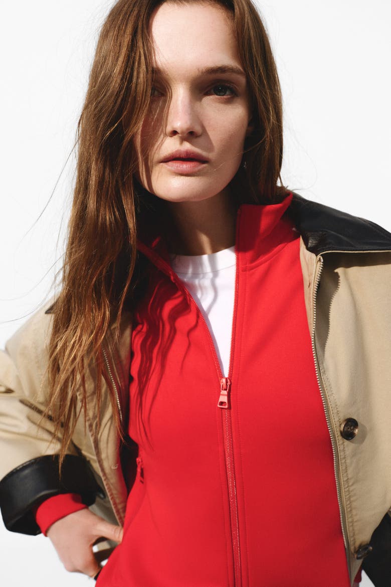 Padded Canvas Jacket, Alternate, color, Beige