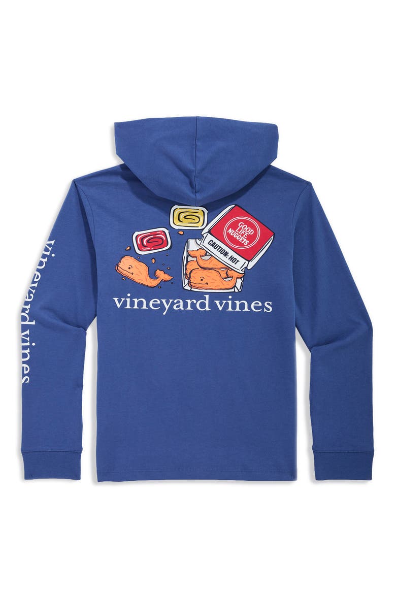 Kids' Whale Nuggets Hoodie T-Shirt, Alternate, color, MOONSHINE