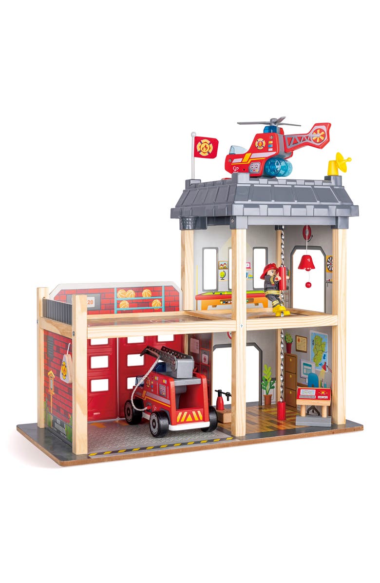 Hape Fire Station, Alternate, color, Red