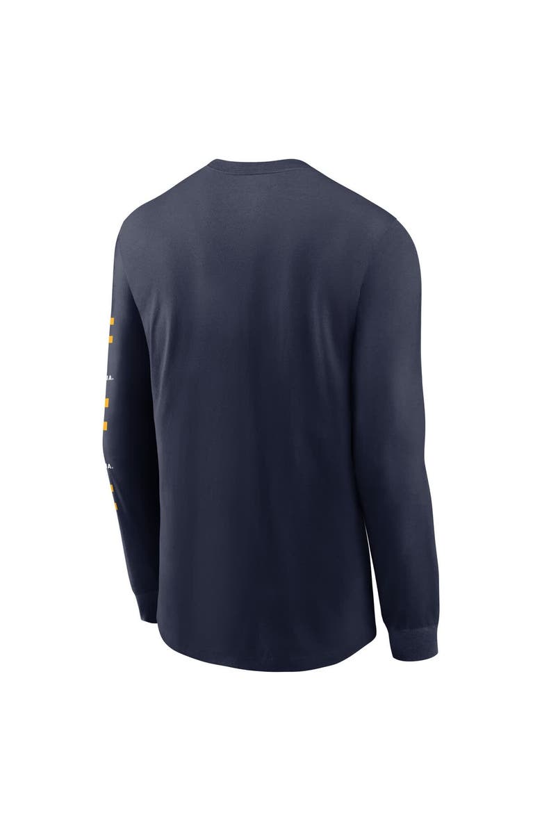 Nike Men's Nike Navy West Virginia Mountaineers Classic Location Long Sleeve T-Shirt, Alternate, color, Navy