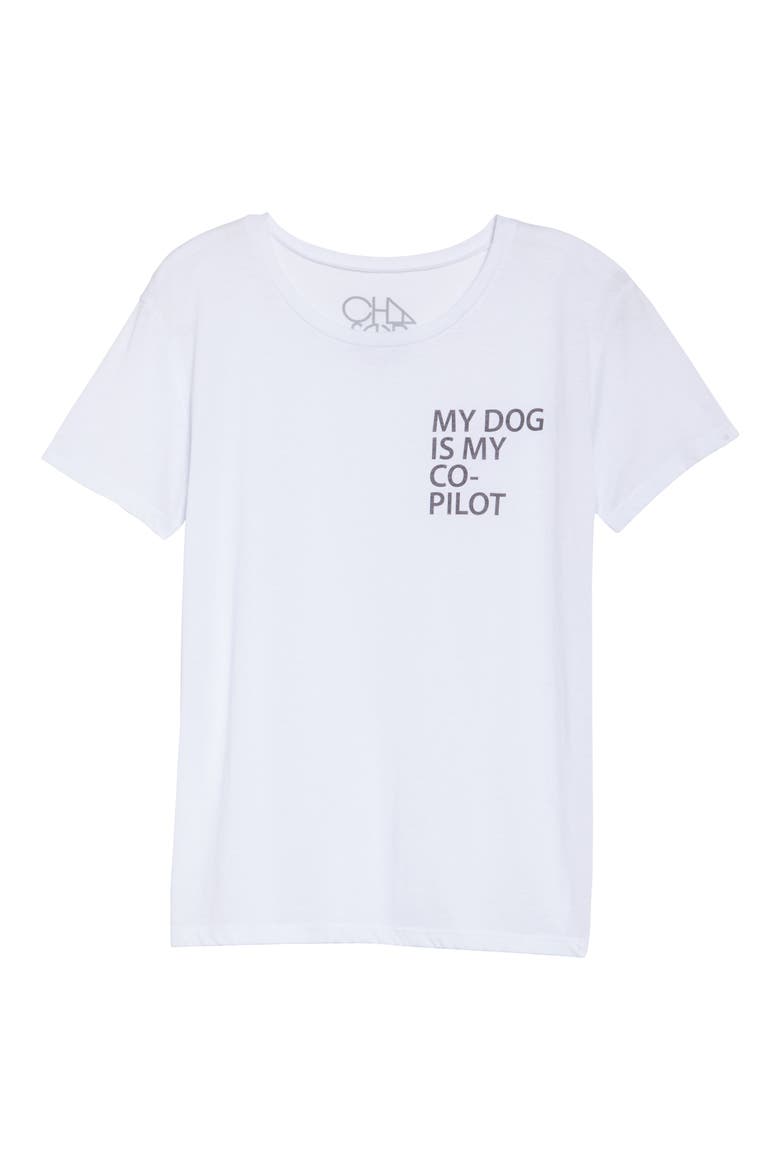 My Dog is My Co-Pilot Tee, Alternate, color, WHITE