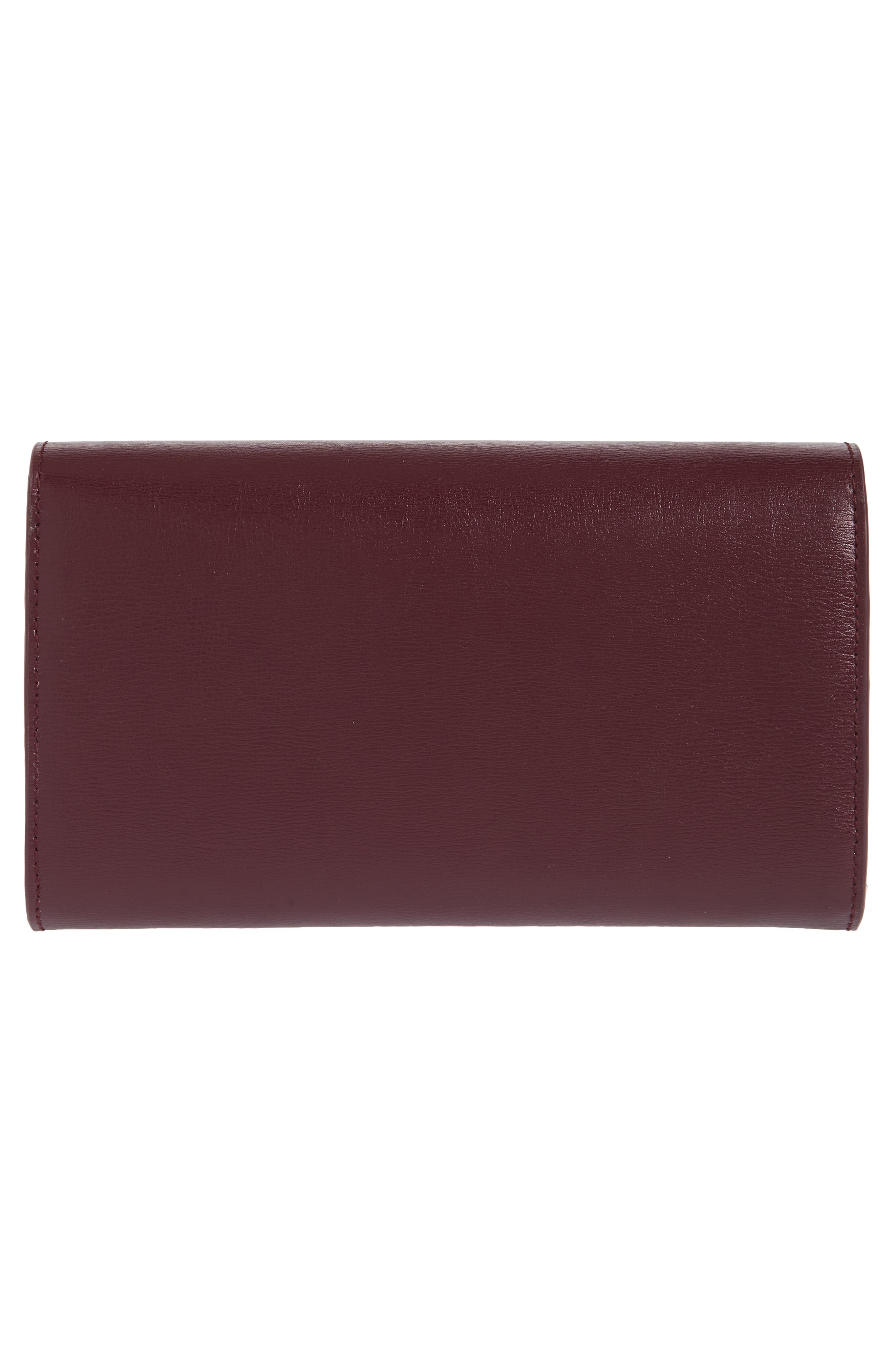 BOSS Nathalie Leather Clutch, Alternate, color, 
