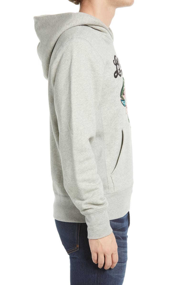 L.L.Bean x Todd Snyder Embroidered Hoodie Sweatshirt, Alternate, color, 