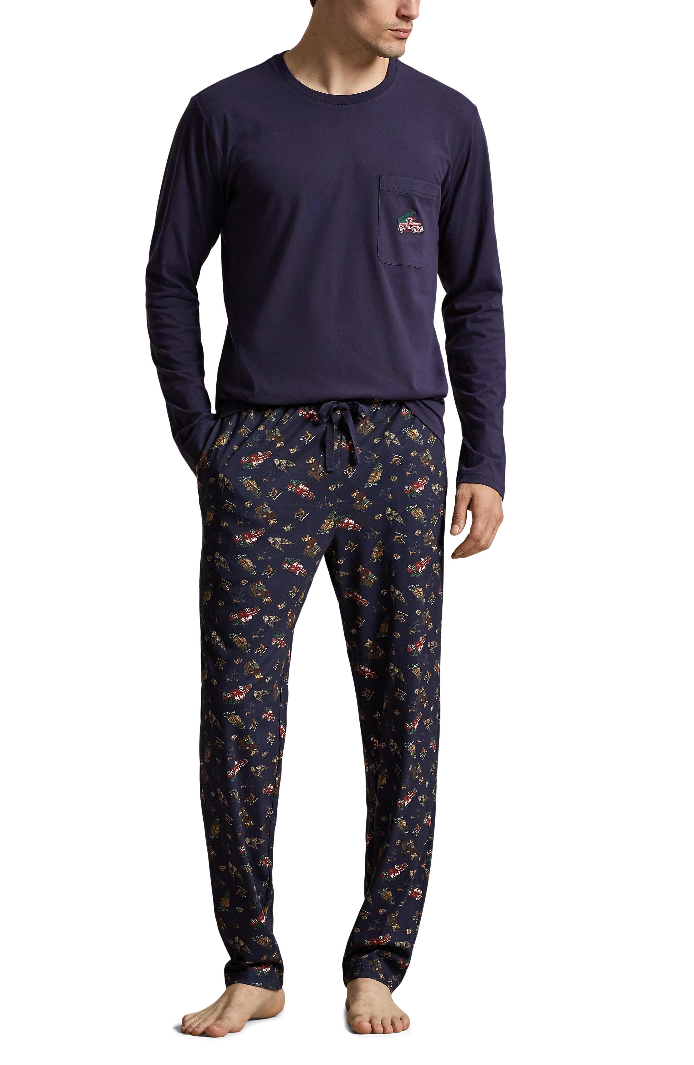 Coupons Ralph Tech Polo Ralph Lauren Bear 2-Piece Pajamas (Men) | Nordstrom