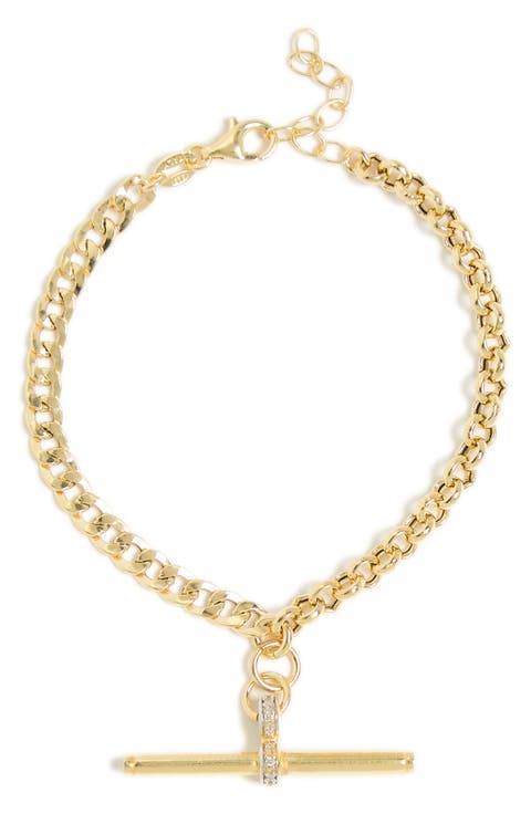 Mix Chain Diamond Bracelet