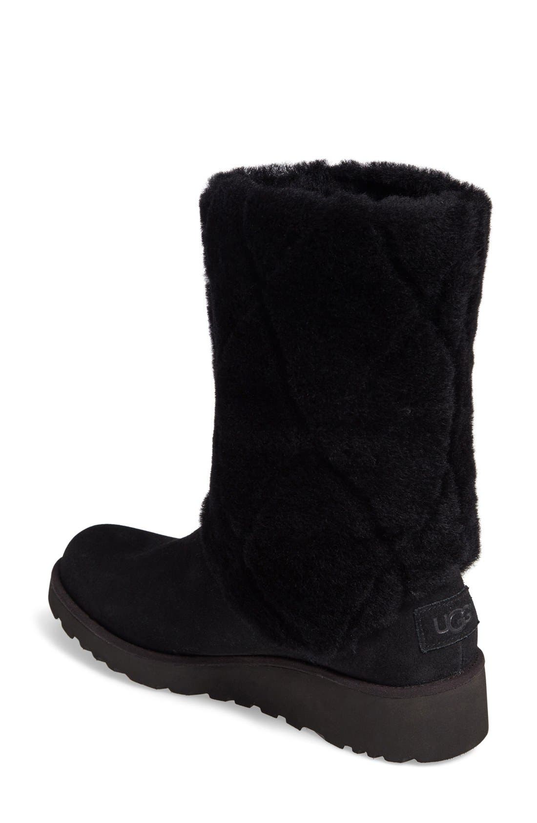 UGG<sup>®</sup> Ariella Luxe Diamond Genuine Shearling Boot, Alternate, color, 