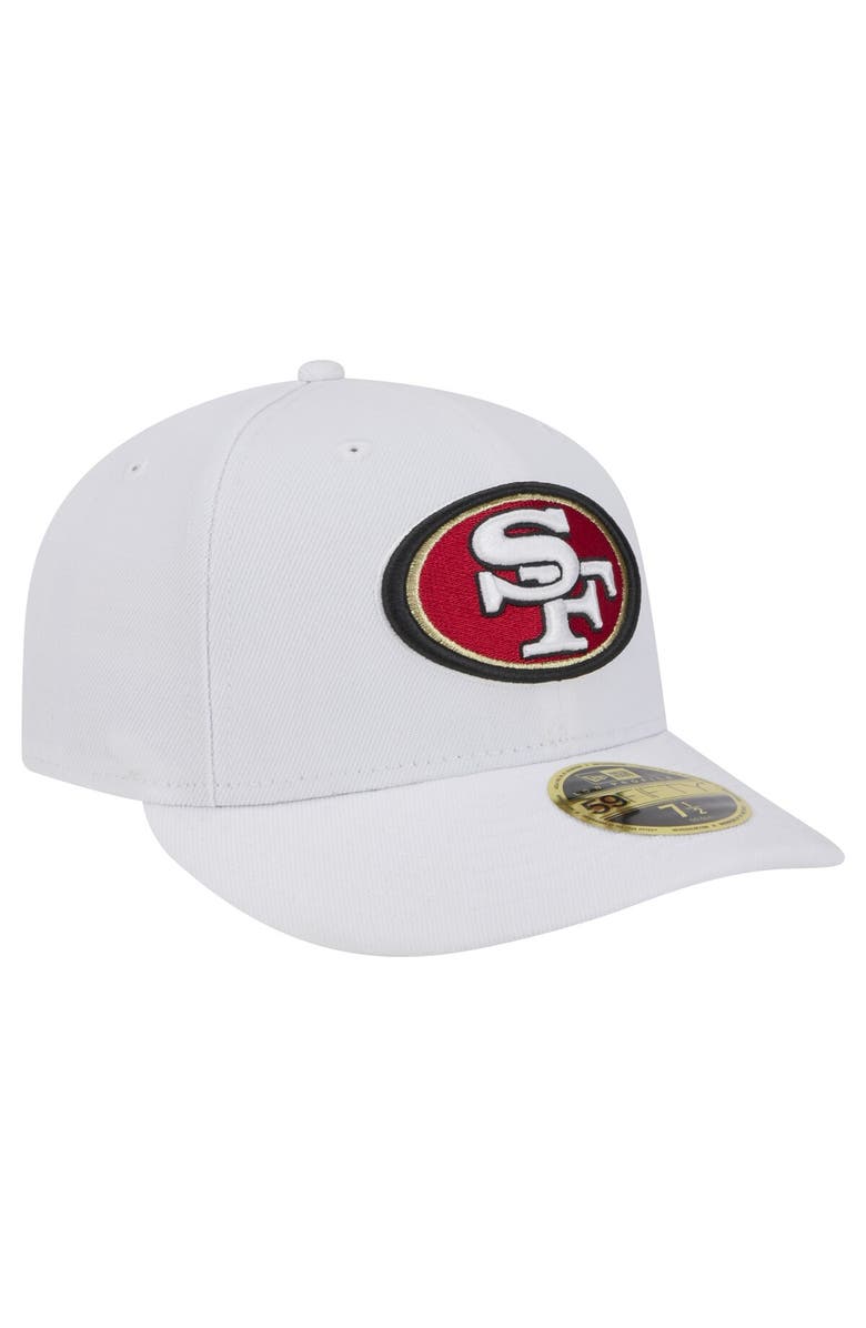 New Era Men's New Era White San Francisco 49ers Omaha Low Profile 59FIFTY Fitted Hat, Alternate, color, White