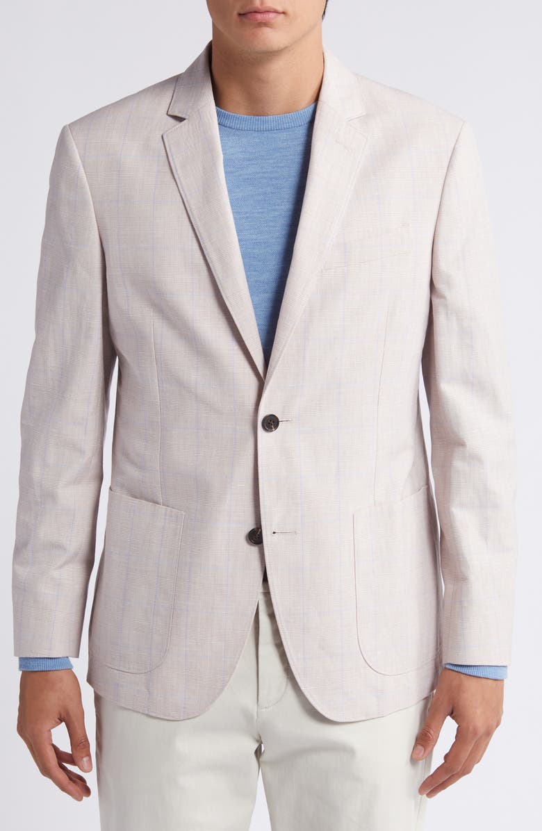 NORDSTROM RACK Glen Plaid Sport Coat, Main, color, 
