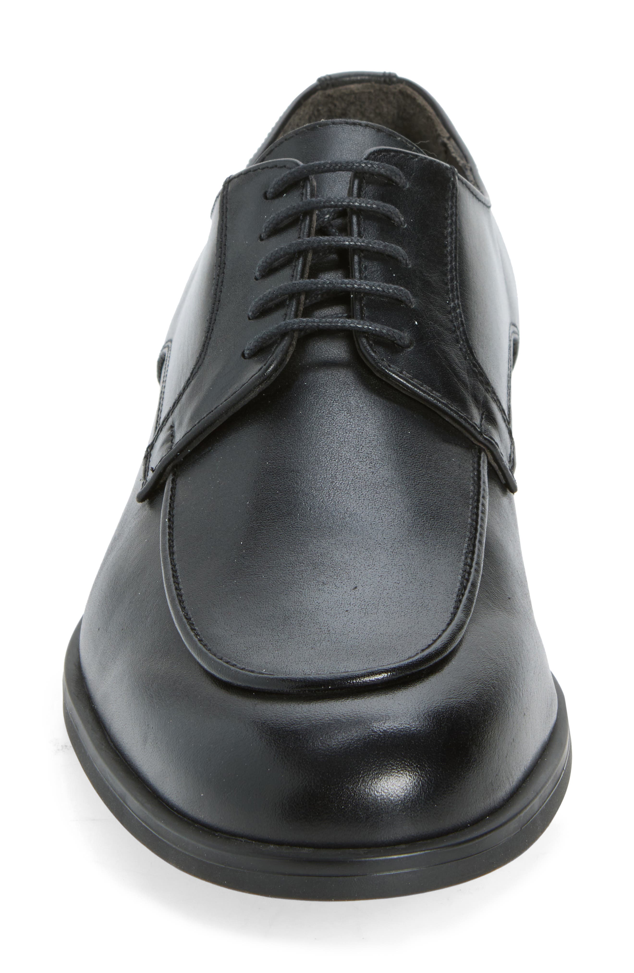Falerno Moc Toe Derby, Alternate, color, BLACK LEATHER