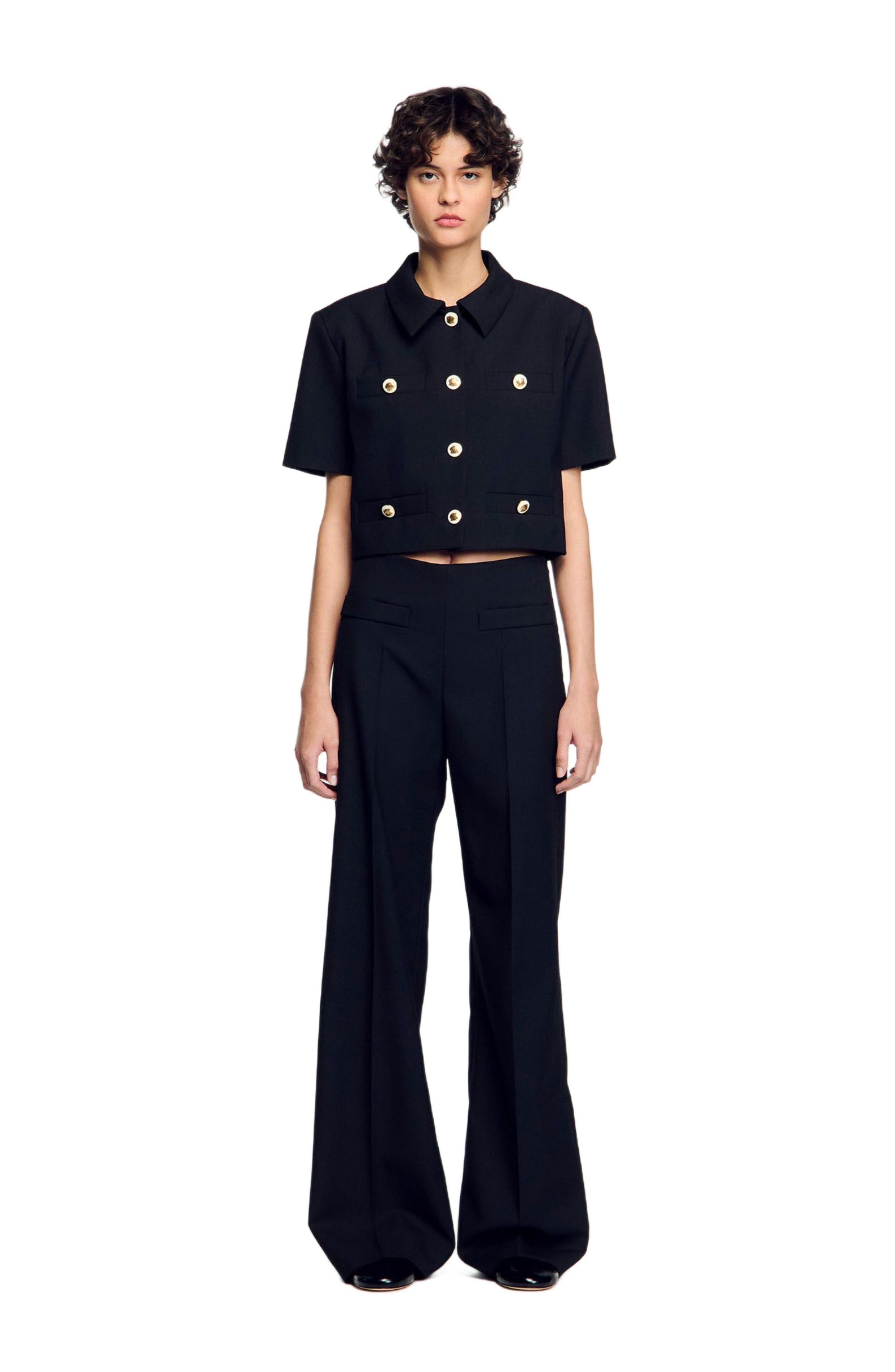 Sandro Suit Trousers In Black