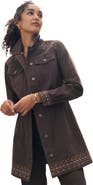 Jessica London Long Denim Jacket