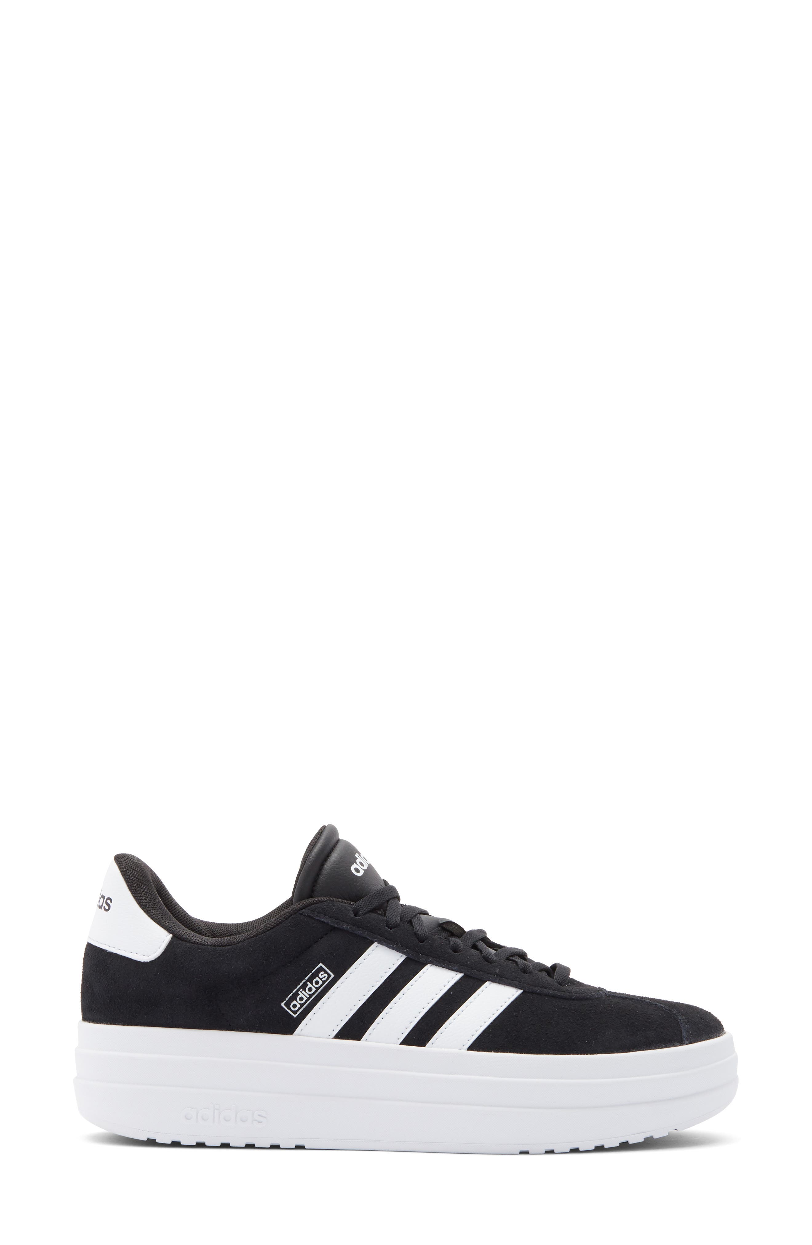 adidas VL Court Bold Sneaker, Alternate, color, Black/ White/ White