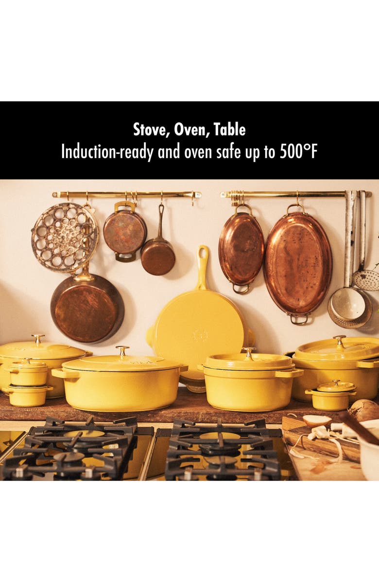 Staub 11-Inch Enameled Cast Iron Traditional Skillet, Alternate, color, Citron