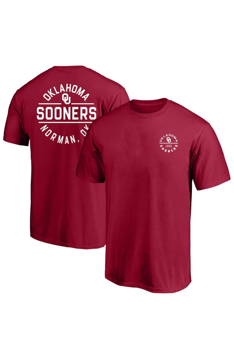 FANATICS Men's Fanatics  Crimson Oklahoma Sooners Big & Tall Fast Break 2 Hit T-Shirt, Main, color, 
